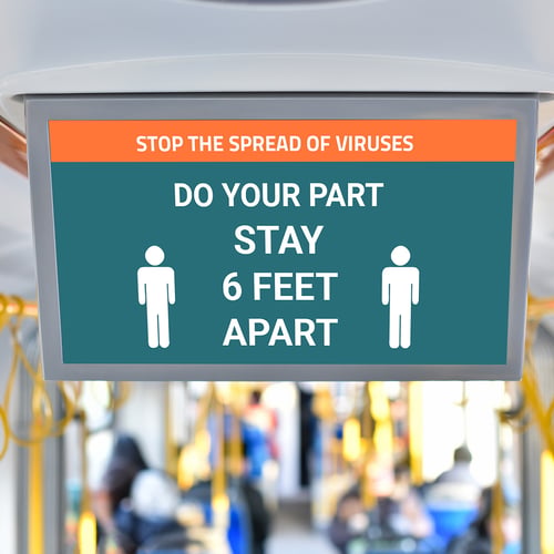 COVID sign for crisis management